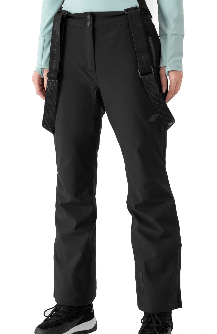 Damskie spodnie narciarskie 4F SPDN004 czarny XL