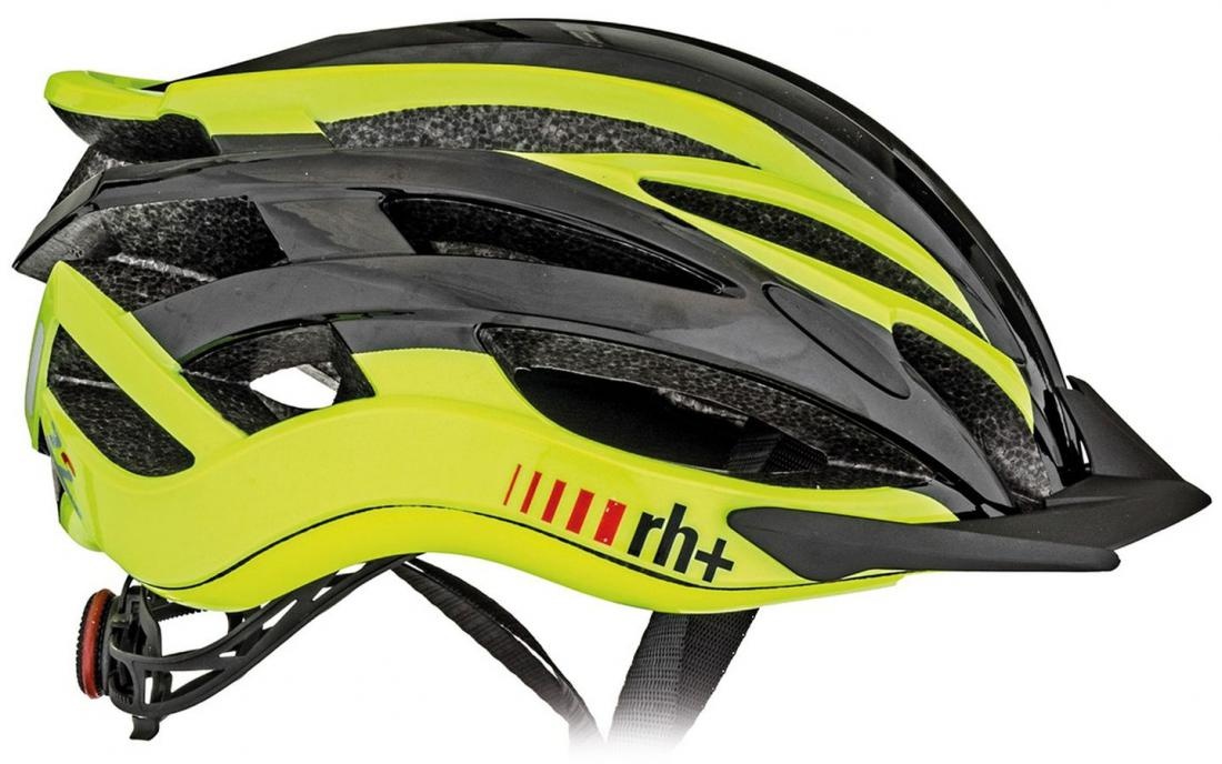 Kask rowerowy RH+ 2in1 carbon/shiny yellow