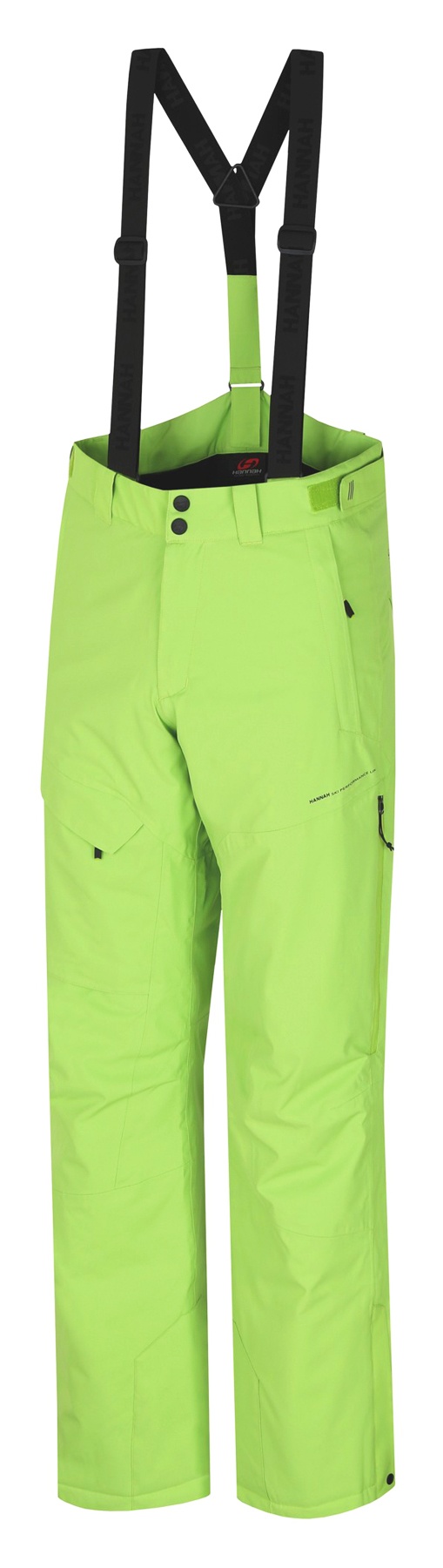 Męskie spodnie narciarskie HANNAH Kasey Lime Green 10.000 mm/h2o