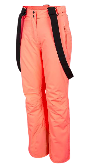 Damskie spodnie narciarskie 4F SPDN001 łososiowy 2021 XXL