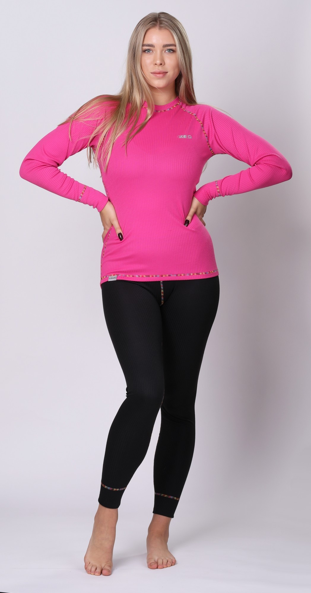 Damska bielizna termoaktywna Ice-Q Smart Woman Pink/Black