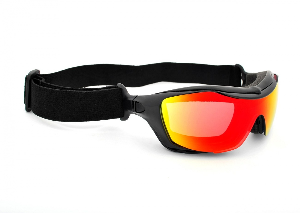 Okulary narciarskie Ice-Q Ski'N'Roll-1 Red Revo S2/Green Revo S3