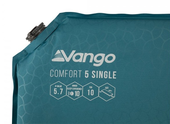 Mata samopompująca Vango Comfort Single 5 200x60x5cm