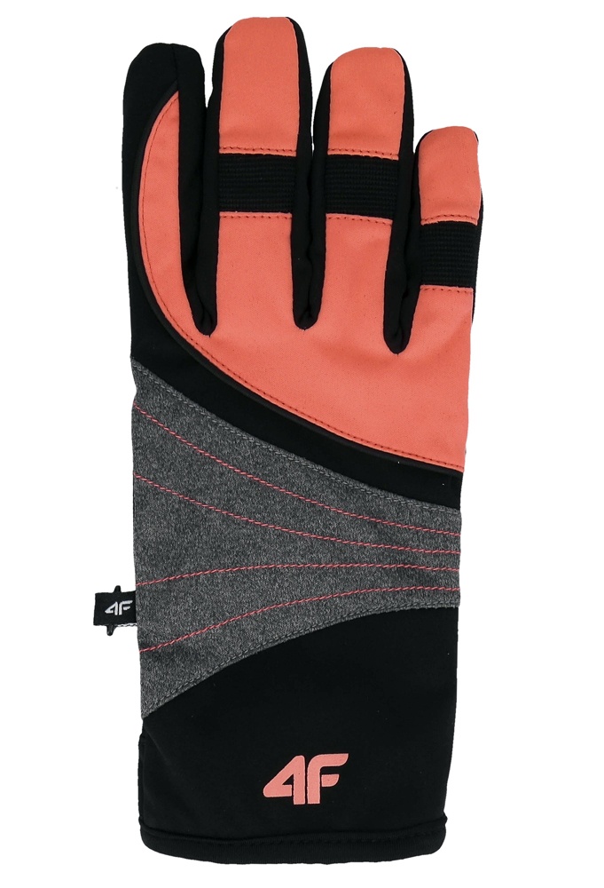 Damskie rękawice narciarskie 4F RED001