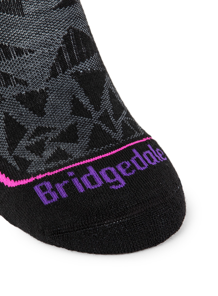 Damskie skarpety narciarskie Bridgedale Midweight Merino Performance black/pink