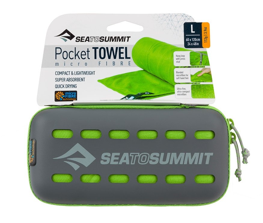 Ręcznik szybkoschnący Pocket Towel Green L